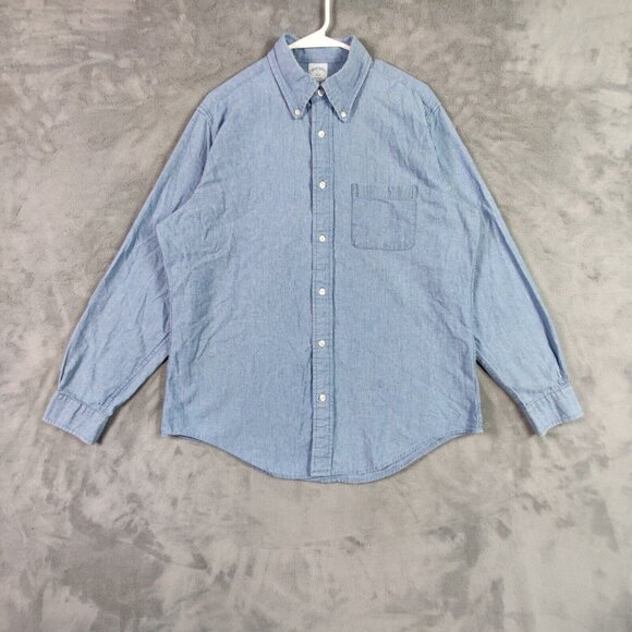 Brooks Brothers Other - Brooks Brothers Shirt Adult Large Blue Button Up Regent Casual Preppy Solid Men
